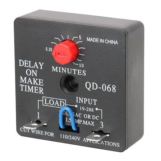 BAOMAIN Delay ON Make Timer QD-068 10 Minutes Adjustable 110/240 VAC time delay - Image 2
