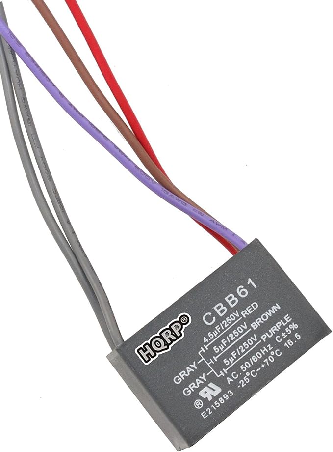 HQRP Capacitor Compatible with Harbor Breeze Ceiling Fan CBB61 4.5uf+5uf+5uf by HQRP