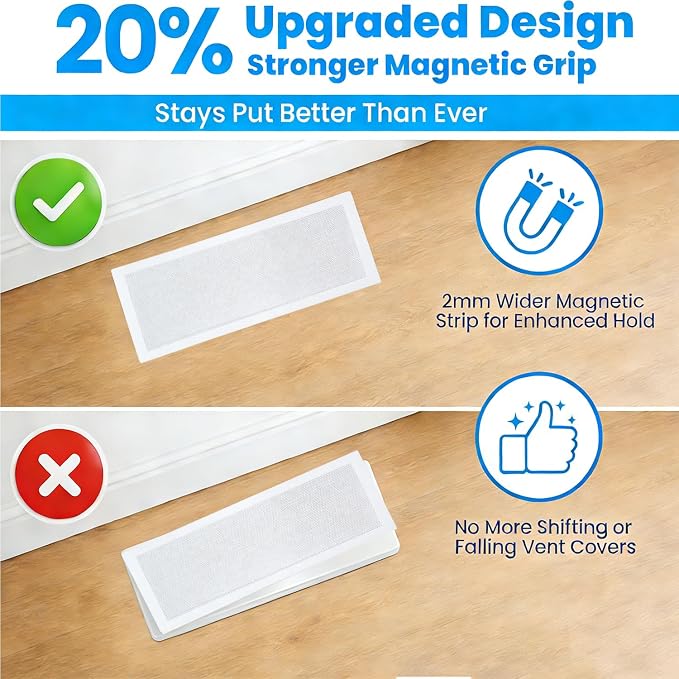 Magnetic Vent Screen Mesh Covers, Floor Vent Covers 6 Pack - Image 5