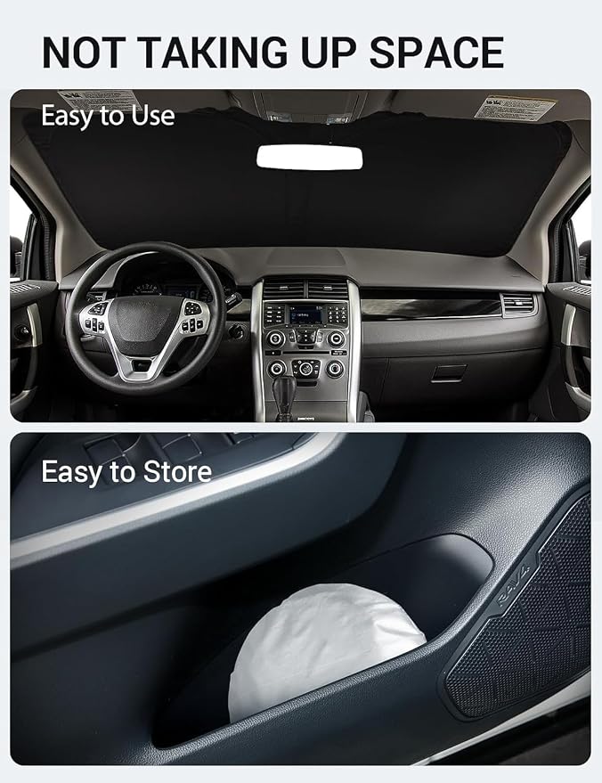Proadsy 2026 Upgrade Windshield Sun Shade Custom Fit 2007-2014 Ford Edge - Image 9