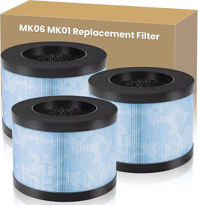 3 Pack MK06 MK01 Replacement Filter Compatible by HKNECE