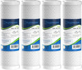 Flotronix 5 Micron 2.5" x 10" Whole House CTO Carbon Sediment Water Filter by VistarWaterTechnologies