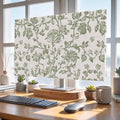Pastoral Green Flower Leaves Indoor TV Cover, Elastic TV Screen Protector by Unknown