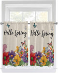 Spring Flowers Kitchen Curtains 54 Inches Length, Farmhouse Vintage Country by Unknown