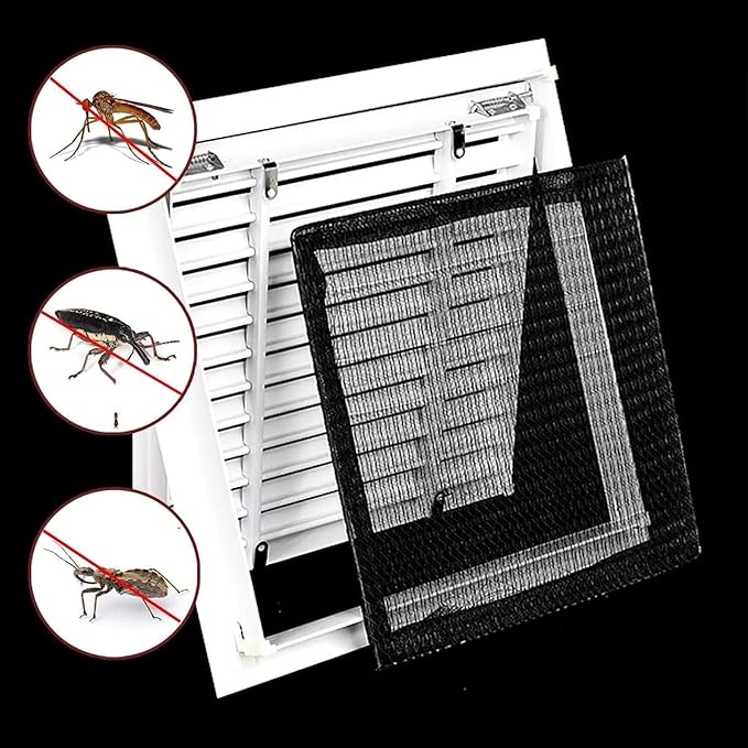 Air Filter Grille Vent Cover, Metal Louvre Ventilation Access Panel - Image 5