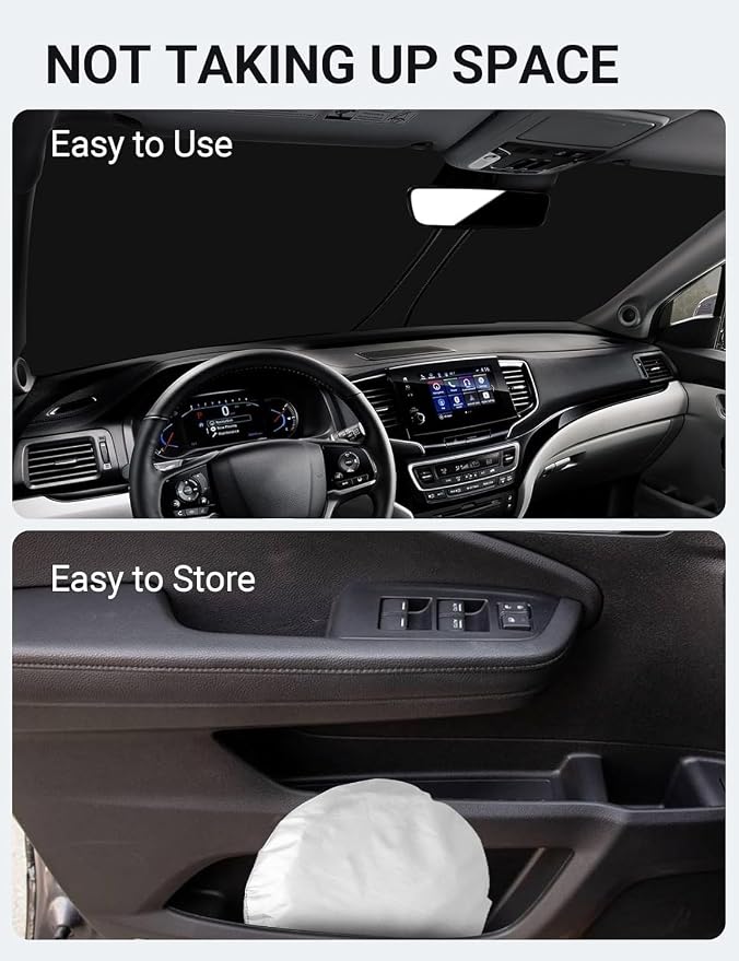 Proadsy 2026 Upgrade Front Windshield Sun Shade Foldable Sunshade Protector - Image 9