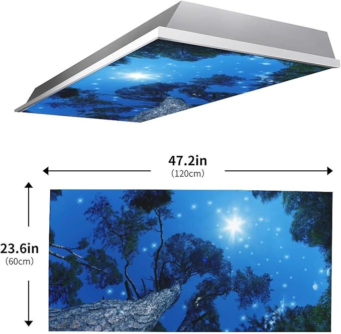 2 Pack Milky Way Fluorescent Light Cover - Image 2