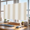 Minimalist Vertical Stripes Indoor TV Cover, Elastic TV Screen Protector Beige by Unknown