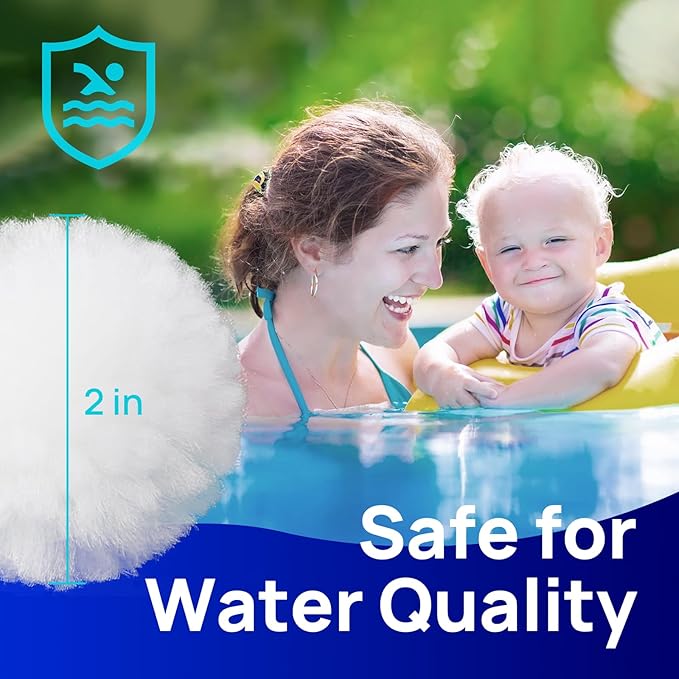 AQUASTRONG Pool Filter Balls for Sand Filters, 4.6 lbs Reusable Pool Sand - Image 4