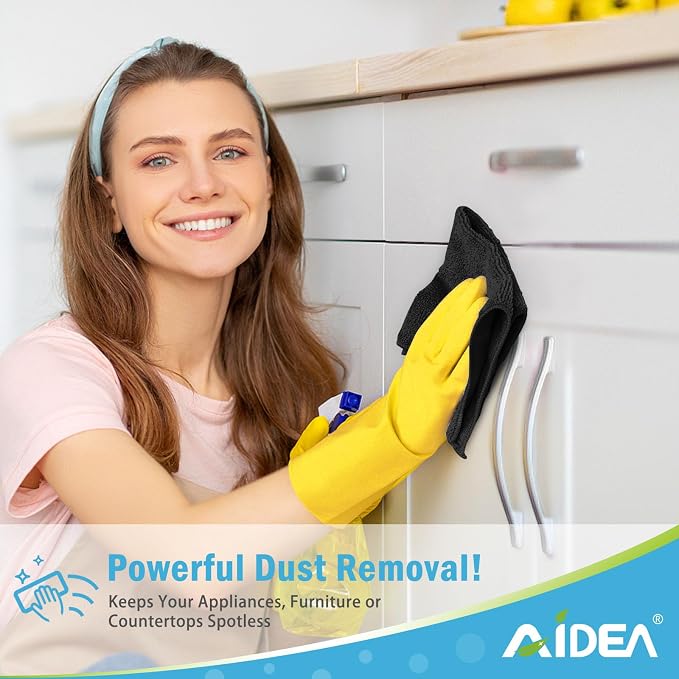 AIDEA Microfiber Cleaning Cloth-150PK, Soft Microfiber Towels - Image 4