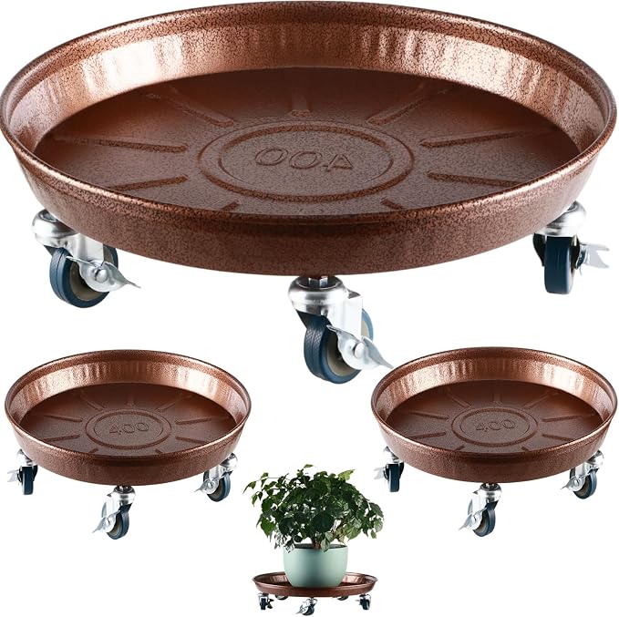 Planterhoma 3 Packs 16" Metal Plant Caddy - Image 9