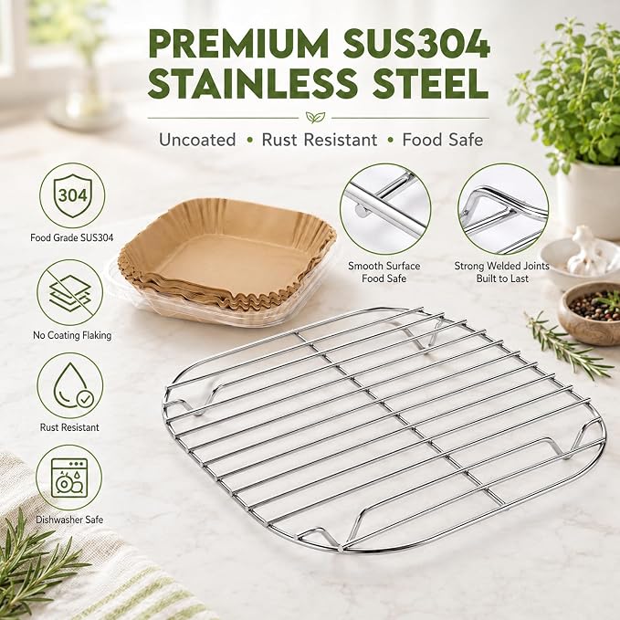 Crisper Rack for Ninja Crispi Air Fryer Accessories FN101ST and Crispi Pro - Image 4