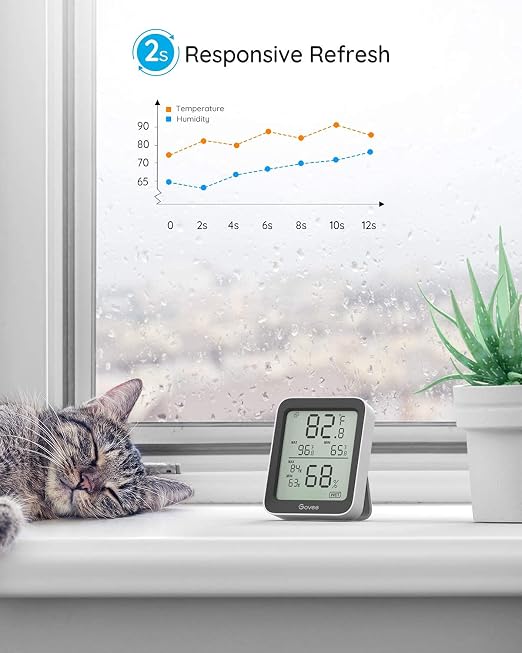 Govee Indoor Hygrometer Thermometer 2Pack H5075 - Image 6
