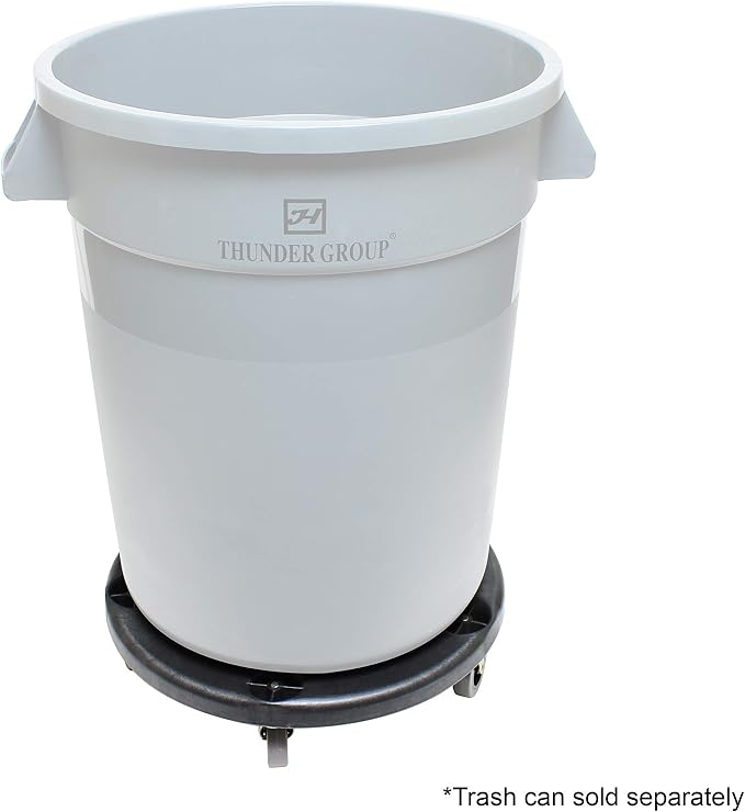 Thunder Group Excellante 5 Caster Trash Can Dollies, 18-Inch by 6-Inch - Image 3