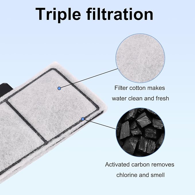 8pcs Filter Cartridges for Top Fin EF-S & BF5 BETTAFLO, 9.5x5.5cm/3.74x2.17in - Image 3