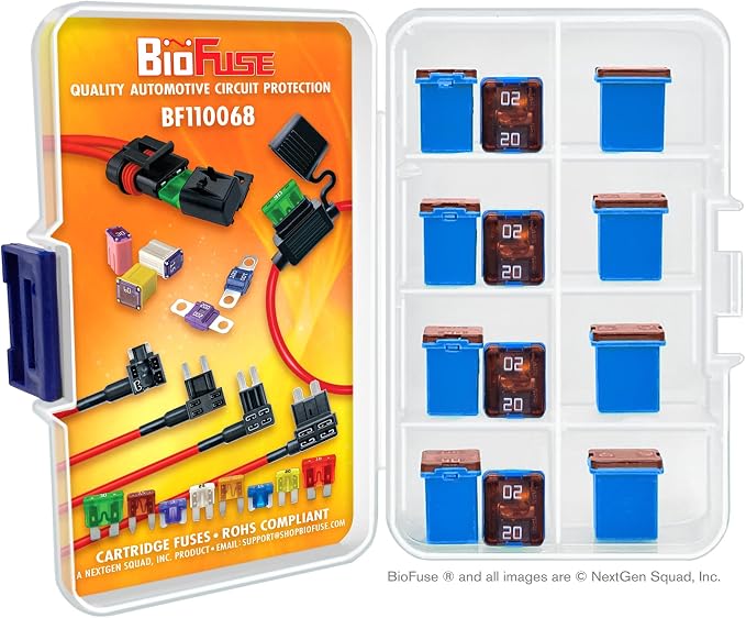 20A Low Profile JCASE 12-Piece Cartridge Fuse Assortment. Fits Most: Nissan - Image 3