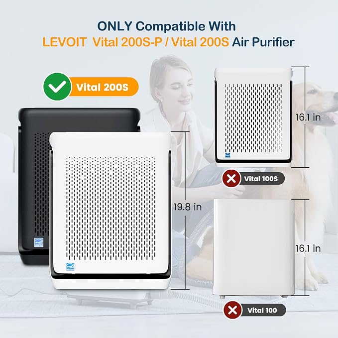 Vital 200S-P Toxin Absorber Replacement Filter, 2 Pack, Activated Carbon - Image 3