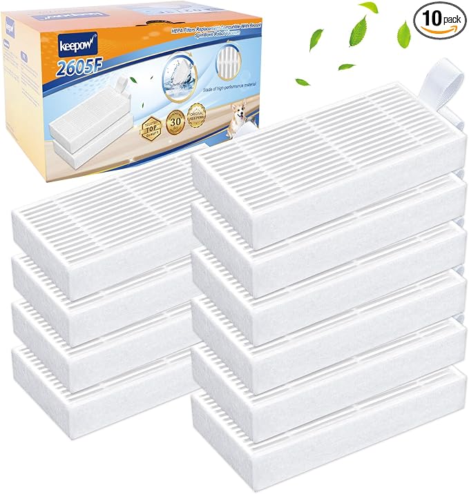 KEEPOW 10 Pack HEPA Filters Replacement Compatible by KEEPOW