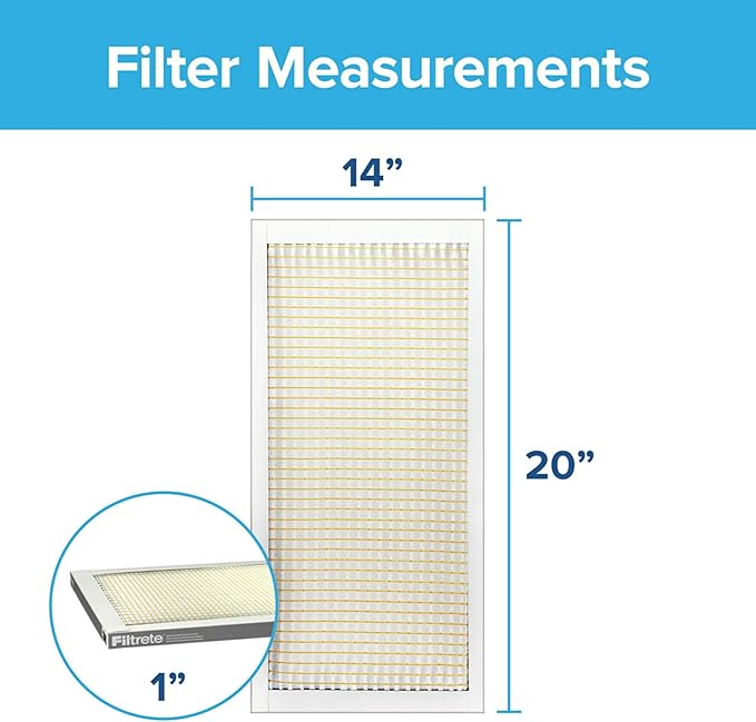 Filtrete 14x20x1 Air Filter MERV 5, MPR 300 Basic Dust Defense, Removes Lint & - Image 2
