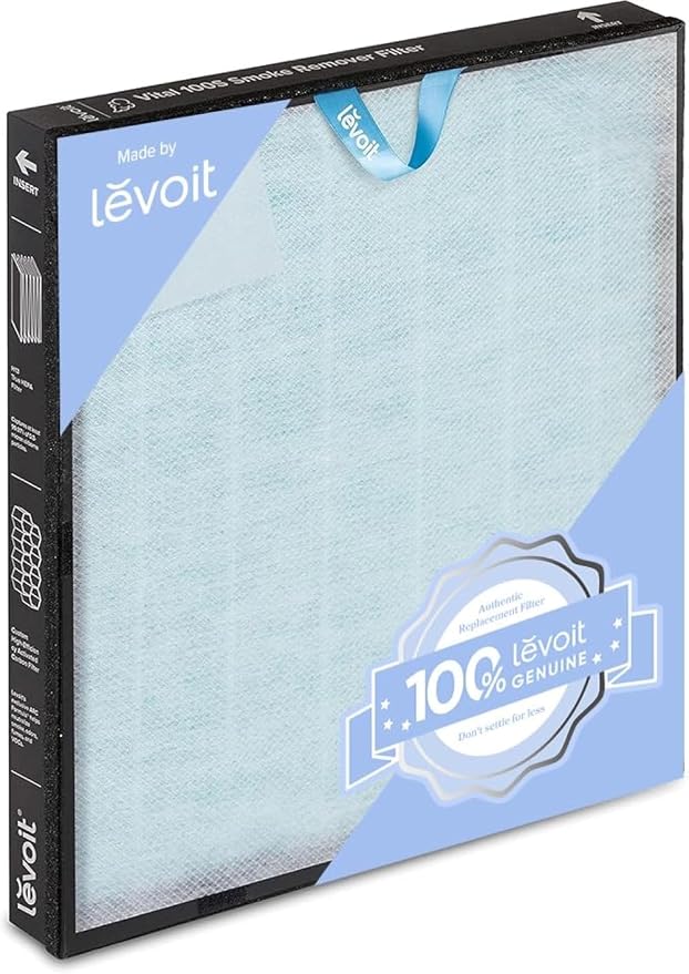 LEVOIT Vital 100S-P Air Purifier Smoke Remover Replacement Filter, Genuine by Unknown