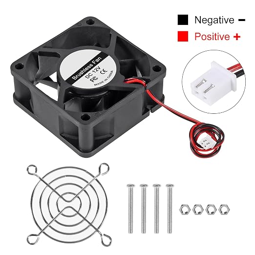UMLIFE 4PACK 6025 12V Dual Ball Bearing Brushless Cooling 60X60X25mm 2Pin - Image 6