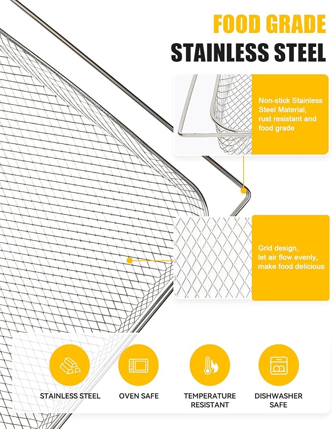 1PC Air Fry/Dehydrate Mesh Baskets Compatible - Image 3