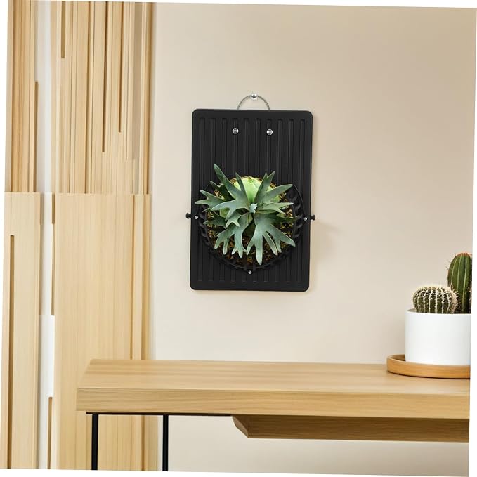 Black Plastic Wall Hanging Planter Board - Image 7