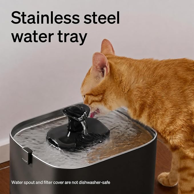 PETLIBRO Upgrade Cat Water Fountain Stainless Steel Tray, Dockstream 2 Cat - Image 6