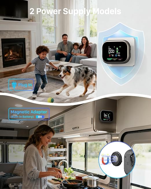 6-in-1 Steadfast Haven Air Quality Monitor, Plug-in - Image 8