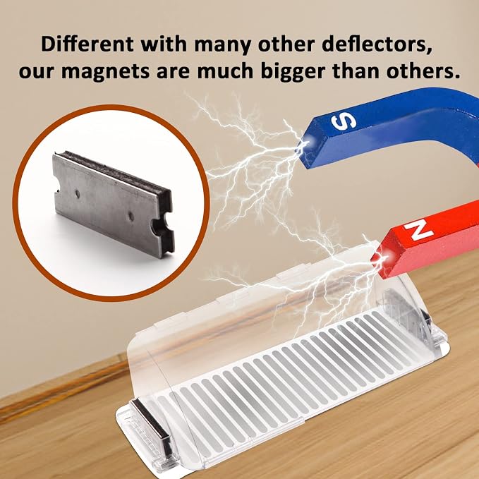 6 Pack Magnetic Air Vent Deflector, Adjustable Length - Image 4