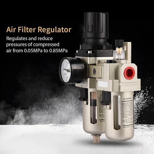 Air Filter Regulator, AC3010-03 Aluminum Alloy Pressure Regulator Trap Water - Image 3