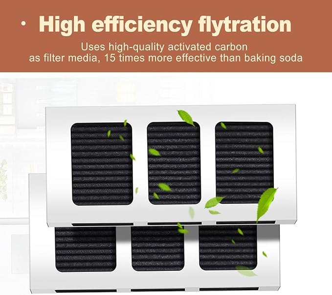 6 Pack Refrigerator Air Filter Replacement Compatible - Image 5