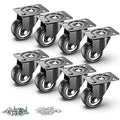 2" Caster Wheels Set of 8, Heavy Duty Casters Without Brake, Swivel Plate by HOLKIEUSA