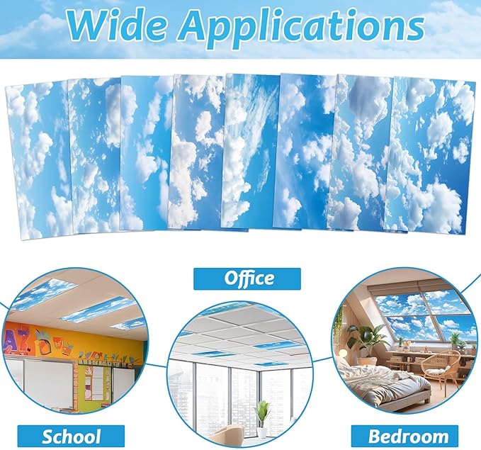 8 Pcs Fluorescent Light Covers - Image 4