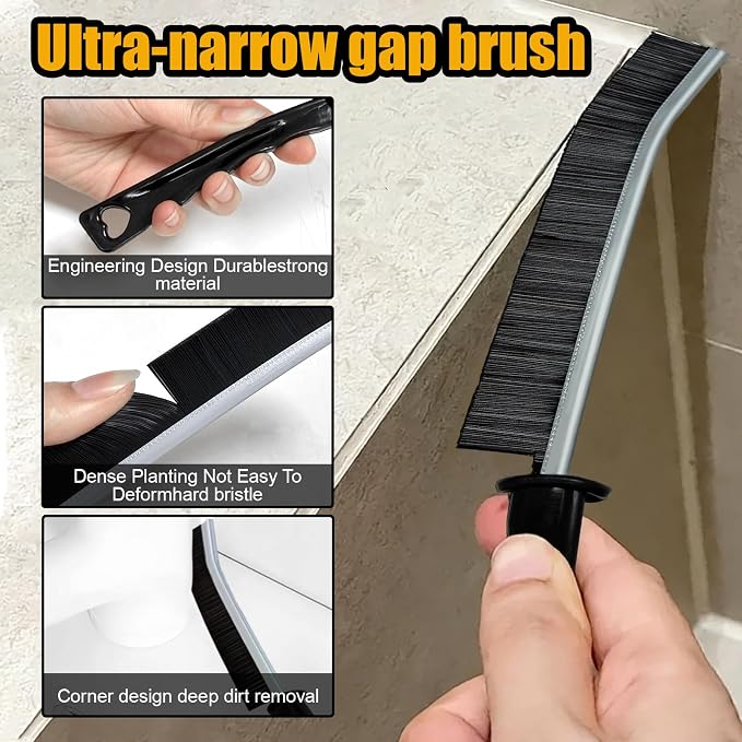 12pcs Crevice Cleaning Brush, Straw Cleaner Brush, Hard Bristle Grout Brushes - Image 3
