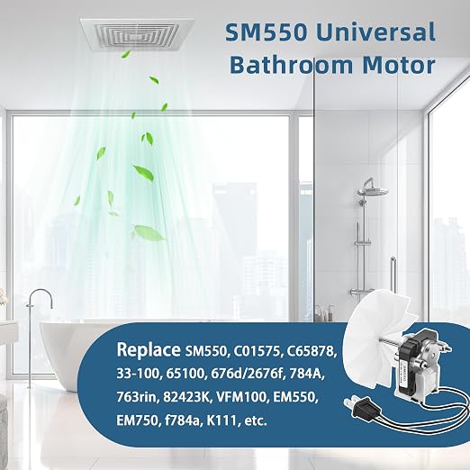 Universal SM550 Bathroom Vent Fan Motor Compatible - Image 2