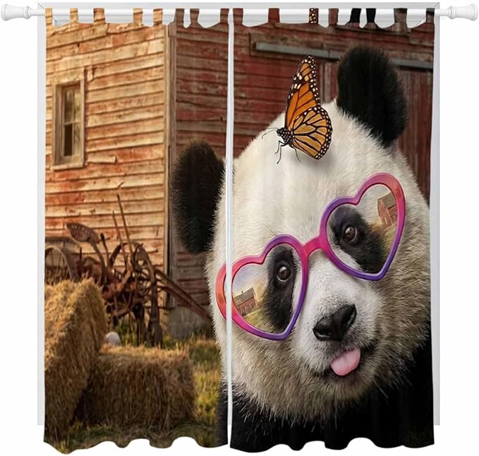 Farm Panda Living Room Curtains 96 Inch Length, Window Curtains Tab Top by Unknown