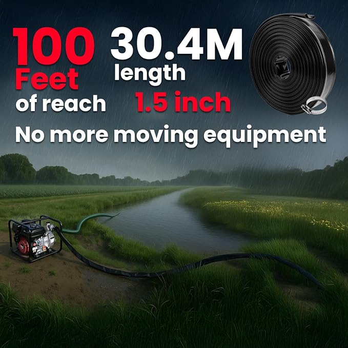 XtremepowerUS Backwash Hose Extra Heavy-Duty Pool Drain Hose 2" x 50 ft – 47 - Image 6