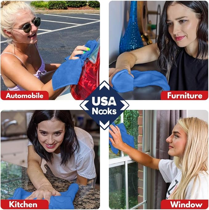 USANOOKS Premium 300GSM Microfiber Cleaning Cloth - Image 7