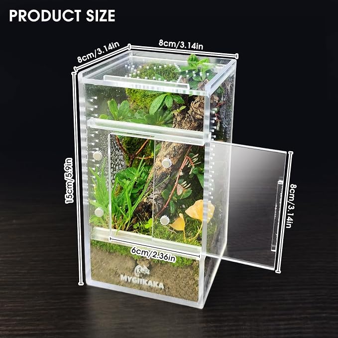 MYGIIKAKA Jumping Spider Enclosure Accessories, Tarantula Spider Box, Bug Cage - Image 4