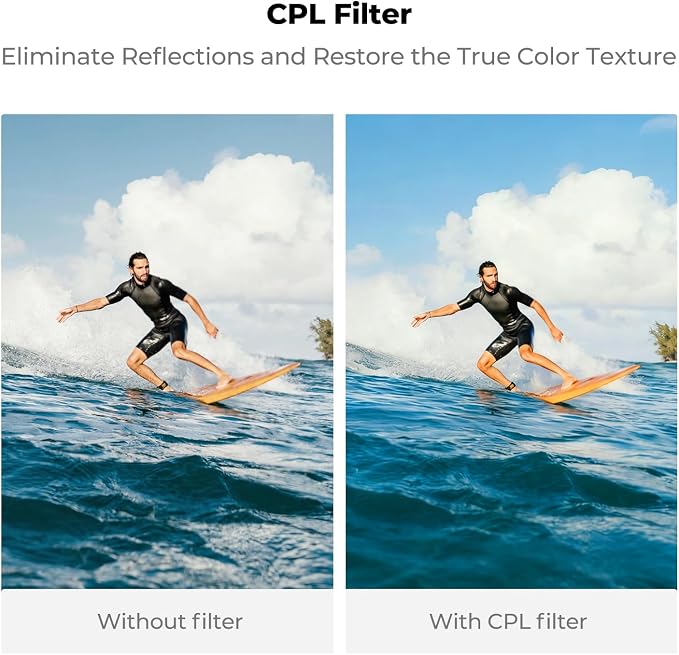 K&F CONCEPT Snap On CPL Filter Compatible - Image 3