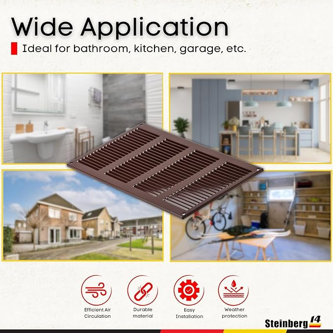 Steinberg14 Brown Vent Cover 14x6 - Image 4