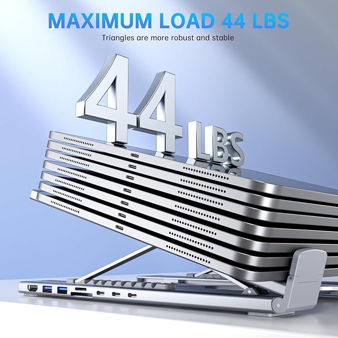 Laptop Stand with Docking Station, 8 in 1 USB C Hub HDMI Portable Laptop Stand - Image 6