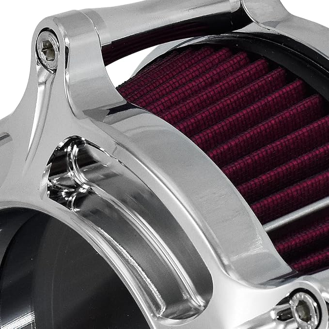HDBUBALUS Motorcycle Air Filter Cleaner Intake Filter System Kit - Image 8