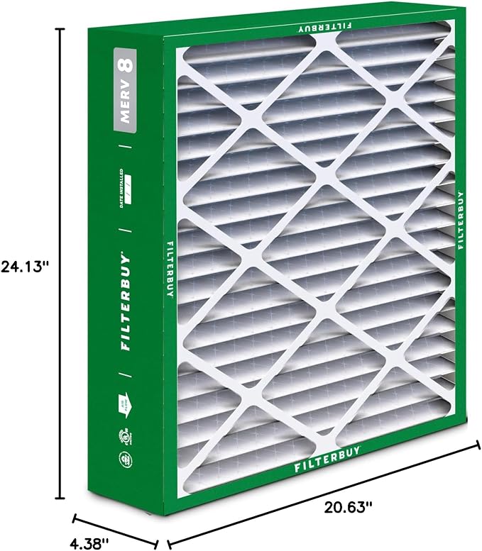 Filterbuy 21x24.5x5 Air Filter MERV 8 Essential Dust & Allergy Defense - Image 10