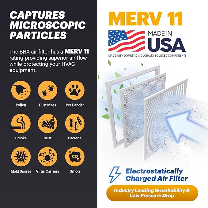 BNX TruFilter 20x23x1 Air Filter MERV 11 - Image 2