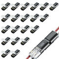 20 Pack Led Strip Lights Connectors, Double Wire Plug-in Connector Led Light by DFCROMI