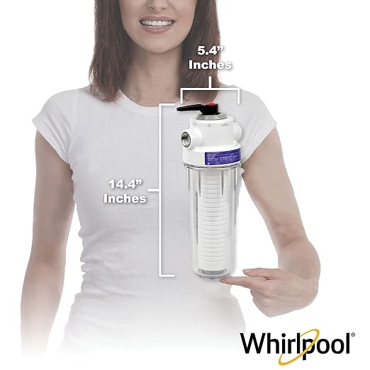 Whirlpool 10 x 2.5 Inch Whole House Water Filtration System WHKF-DWHV, 3/4" - Image 5