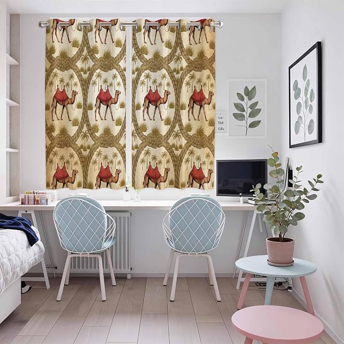 2 Panel Kitchen Cafe Curtains, Window Decor Tier Curtains - Image 5