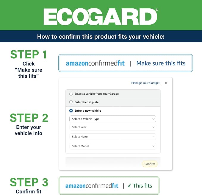 ECOGARD XA6094 Premium Engine Air Filter | Fits 2010-2011 Kia Soul 1.6L - Image 3